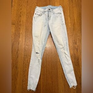 Mid-rise rockstar light jeans